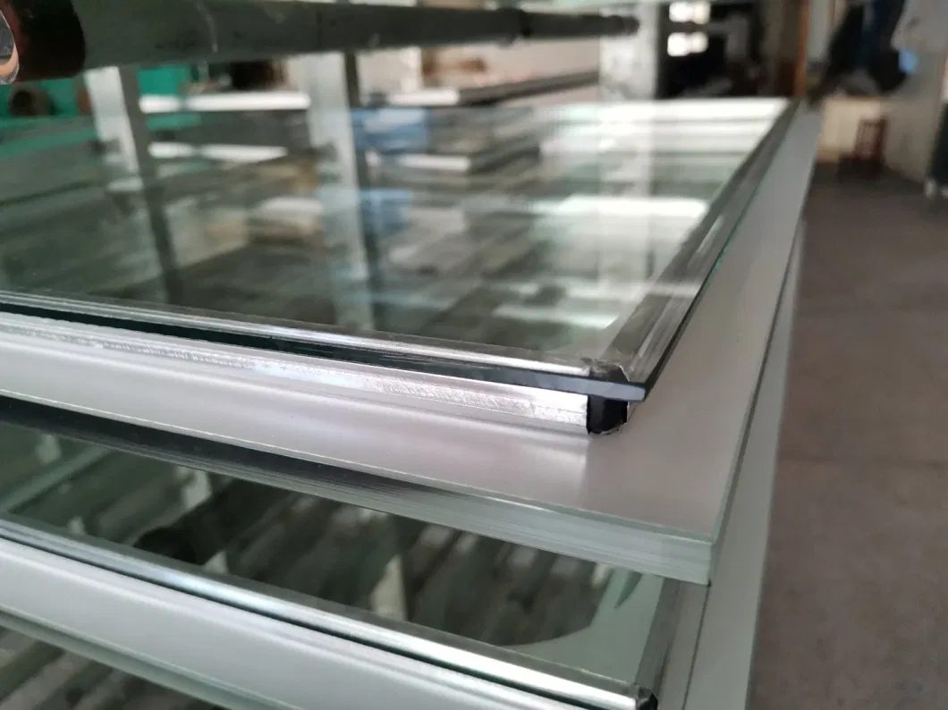 Insulated Tempered Low E ITO Anti-Condensation Printed Display Case Glass Cooler Show Cabinet Glass Freezer Glass