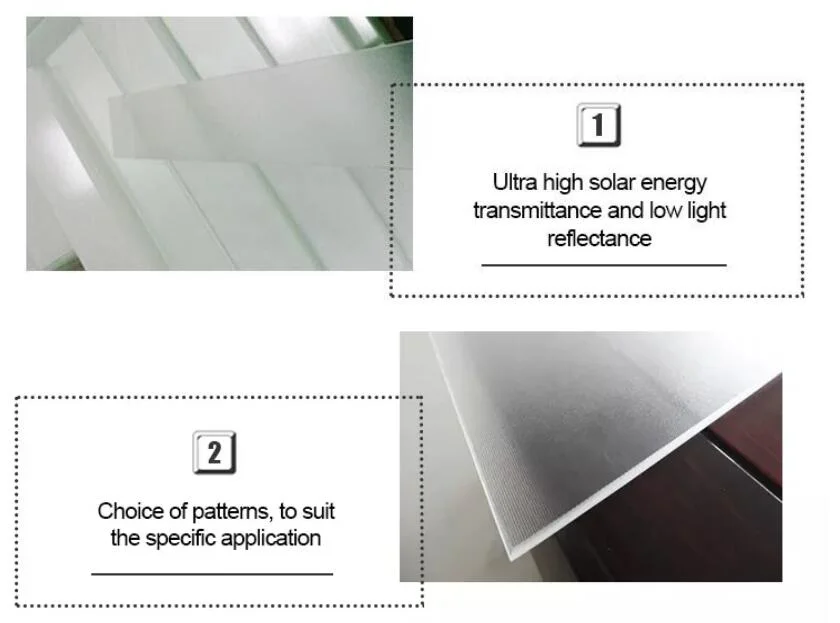 2mm/2.8mm/3.2mm Super Clear Tempered Photovaltaic/Photothermal Solar Glass with Ar Code